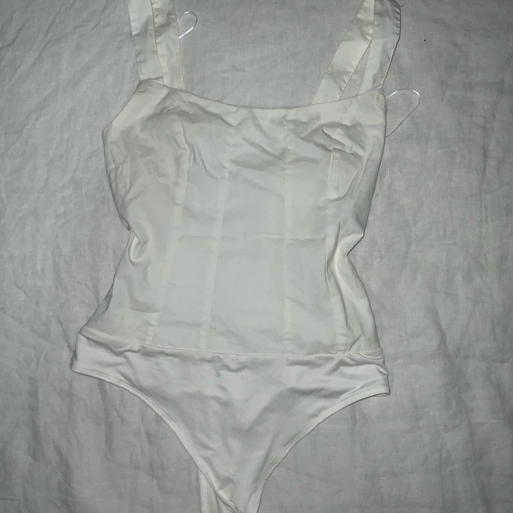 good american white bodysuit